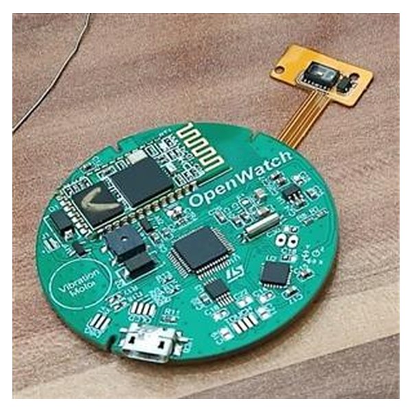 Wearable development board with an attached flexible sensor on a flex cable